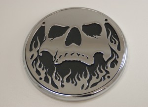 Engine Cover Victory Skull and Flame