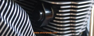 black victory motorcycle cam bolt adjustor cover 