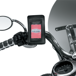 features a quick-release handlebar mount with swivel-adjust head for easy removal and viewing when on the bike