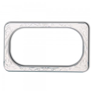 Engraved Ness License Plate Frames - Chrome
