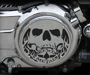 Victory Side Cover 3D Skull Victory Motorcycle Parts Accessories Aftermarket