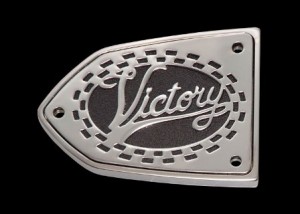 Reservoir Cover Victory Clutch or Brake Side victory logo script victory motorcycle logo