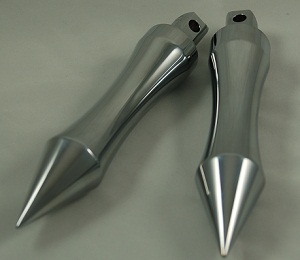 Foot Pegs, Chrome, Assassin Smooth