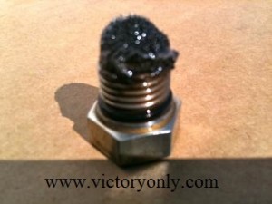 Victory machine has only ONE drain plug for the wet sump which houses and lubricates the Engine, transmission and primary chain case……It is of the utmost importance to have a Dimple® M12X1.5X12R Super Magnetic Drain plug installed to pull out all the metal contaminants that the oil filter cannot get out! When you think about it, it is about the only thing you can do to Extend the like of your Victory Motorcycle. In Victory’s case…….One plug will do it all! 