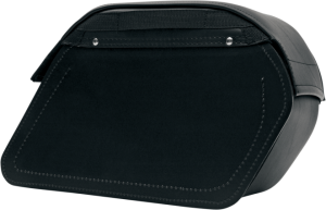  Clean-styled saddlebags available in Throw-Over or Custom-Fit mounting Throw-Over style includes a multi-adjustable yoke which hangs the bags from the fender or seat; also includes a quick-release bag connection to take off bags without disturbing the yoke or seat and a rear-mounted carry handle Custom-Fit style has a strong, smooth backside and no yoke, designed to allow custom mounting to your motorcycle Made of a durable combination of materials including genuine leather, weather-resistant SaddleHyde™, chrome-plated brass and tough plastic frame All feature 1 1/2" chrome-plated buckles and genuine leather straps with lockable, quick-release hidden buckles Extra-strong plastic back works perfectly with the S4 Quick-Disconnect Mounting System S4 saddlebag support brackets (sold separately) are strongly recommended