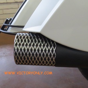Victory "Cross Hatch" Chrome Hot Rod Exhaust Tips