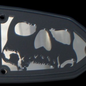 Victory Motorcycle Reservoir Cover 3D Skull Victory Parts