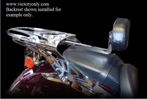 www.victoryonly.com rack system shown installed quick release sissyabr victory motorcycle 