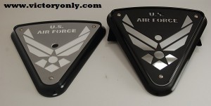 Cheese Wedge Engine Cover Victory Motorcycle Air Force 004