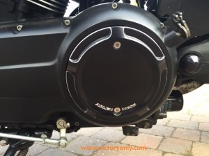 beveled engine cover victory motorcycle