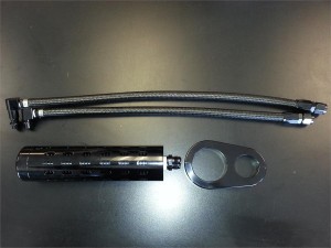 Oil Cooler Relocation Kit Blacked Out 