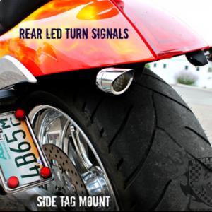 Check out our new chrome, Victory Side mount Tag Mount with stock light mounting hole. Locates under the rear fender for a new clean look! Fits the Victory Jackpot & Hammer.