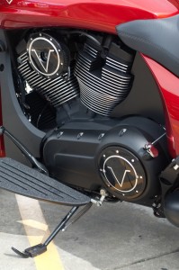 V badge Cheese wedge replacements Pictured Installed on Victory Motorcycle with matching Engine Covers Sold Seperate
