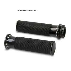 Grips Port Hole Fusion Ness Black, Chrome