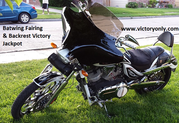 Victory Batwing Fairing Windshield and Mount Kit batwing_fairing_backrest_jackpot