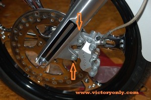 brake caliper bolt chrome victory motorcycle front victory 002