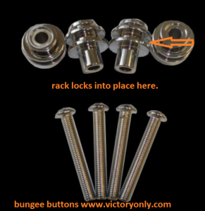 Rack Flame Quick Release Hammer Jackpot Black or Chrome