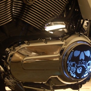 Lighted Engine Cover, Skull and 8Ball