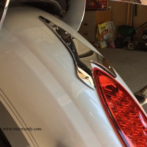 victory kingpin tail light top trim piece installed remove license plate relocate