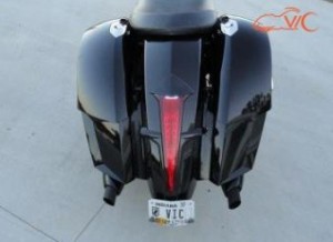 Victory Motorcycles Cross Country, Cross Country Tour, Magnum, Cross Roads and Hard Ball Models Lower Bag Fillers. With these lower Bag you will be able to run a factory trunk or backrest. Unlike our competitors kits where cutting out part of the filler is required leaving an undesirable filler
