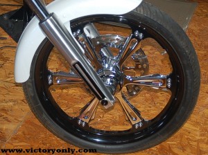 front wheel axle lower cover victory motorcycle vegas Fits: 2010-Present Victory Cross Country, Cross Roads, 2011- Present Victory Hardball, High-Ball, Hammer and Kingpin models