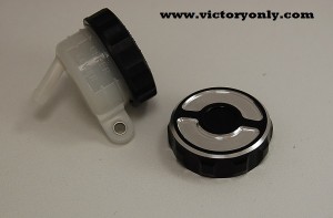 CONTRAST CUT VICTORY MOTORCYCLE REAR MASTER CYLINDER CAP ONLY (RESERVOIR NOT INCLUDED)