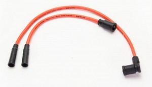 Victory Motorcycle spark plug wires orange blue red yellow chrome black