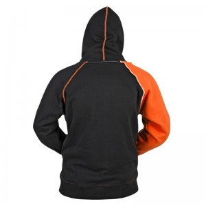  armored motorcycle hoody features a cotton-poly blend frame with YKK Zippers and zippered hand warmer pockets.