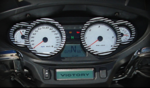 Upgrade the look of your gauges on your Victory Motorcycle Cross Country and Cross Country tour.