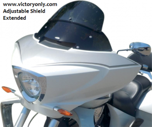 WINDSHIELD ADJUSTABLE SMOKE & CLEAR VICTORY CROSS COUNTRY