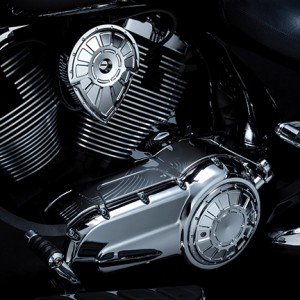 victory_motorcycle_engine_cover_custom_accessory_installed_chrome_key