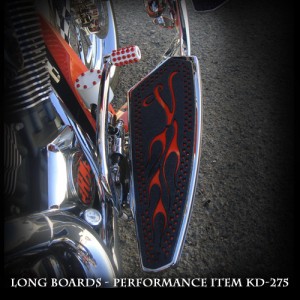 long floorboard victory motorcycle kingpin boardwalk vegas custom chrome red or black