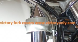 Fork Covers Spike Black or Chrome Custom